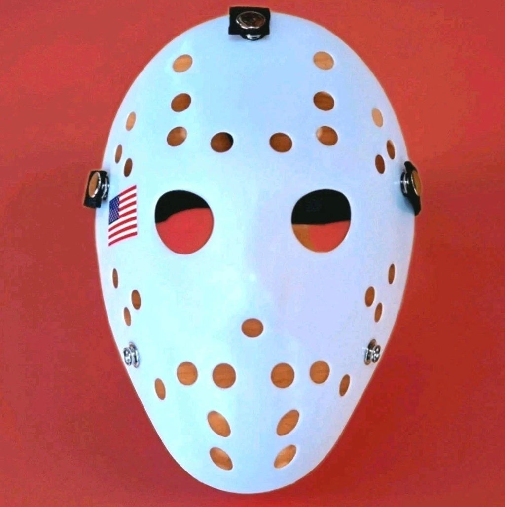 Jim Craig Pre-Olympic USA Hockey Replica Goalie Mask — Full-Size Display — photo 1
