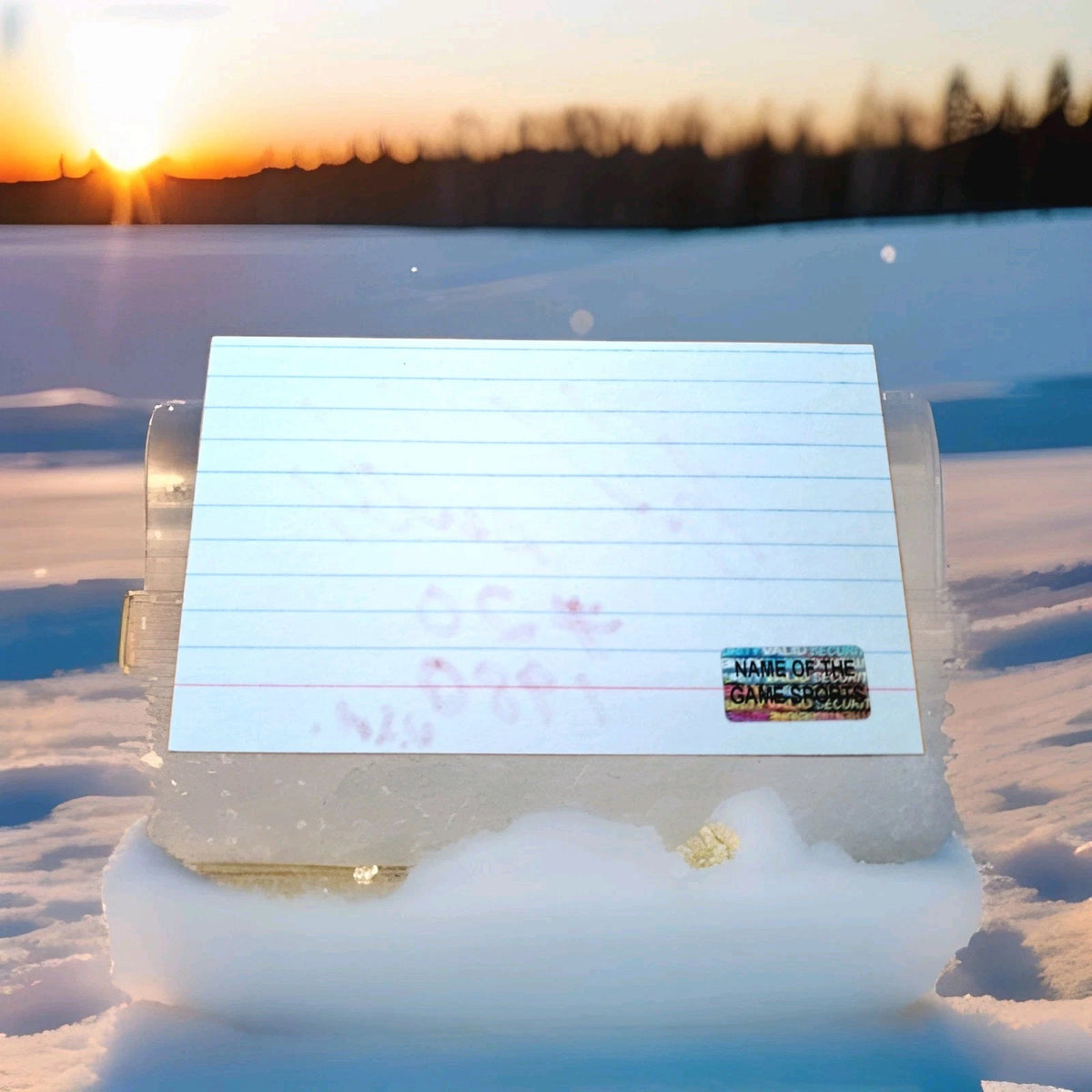 Bob Suter Signed 3×5 Index Card — 1980 USA Hockey — photo 2