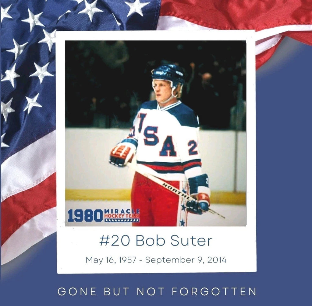 Bob Suter Signed 3×5 Index Card — 1980 USA Hockey — photo 3