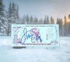 Jim Craig Signed 1980 Winter Olympics Lottery Ticket