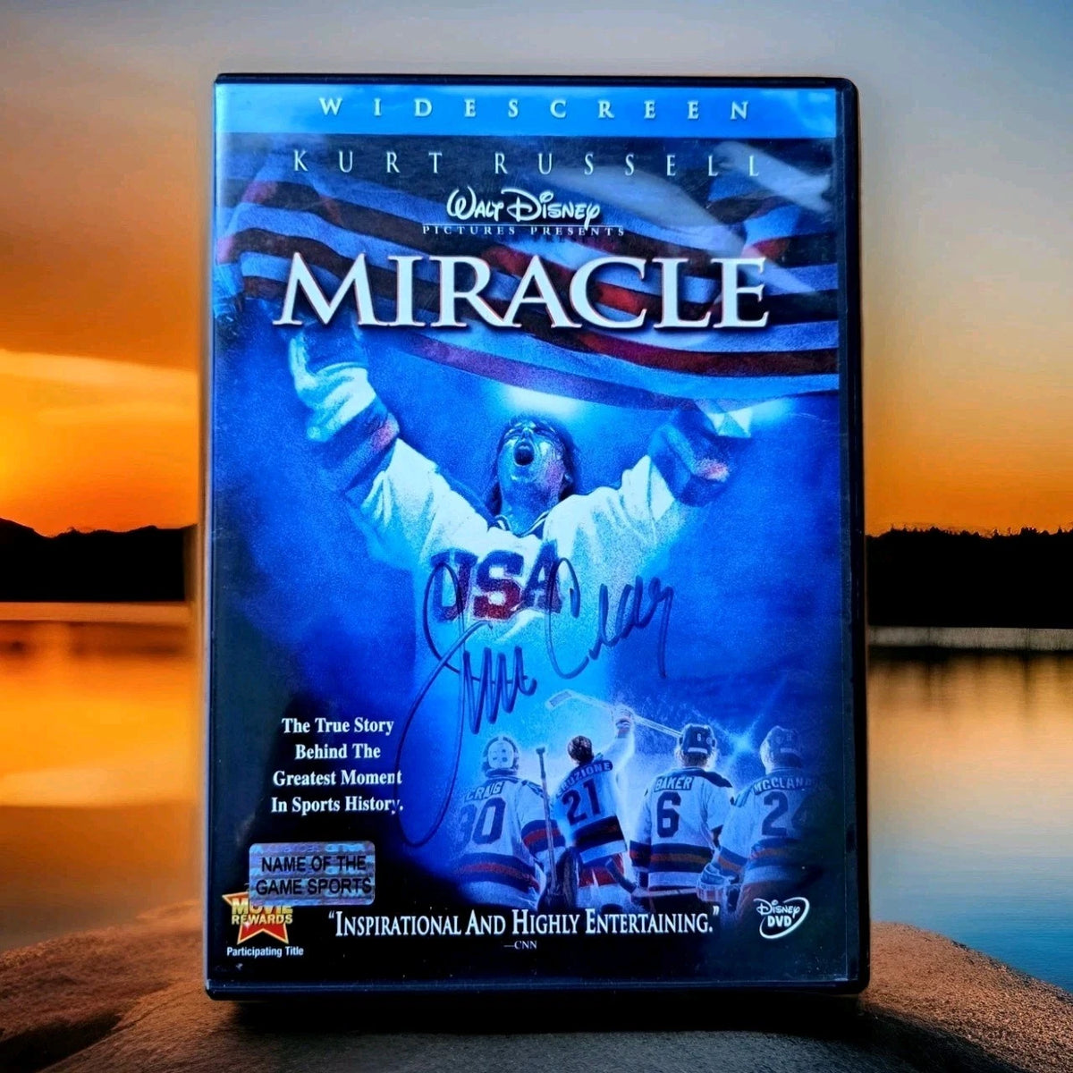 Jim Craig Signed Miracle Two-Disc DVD — photo 1