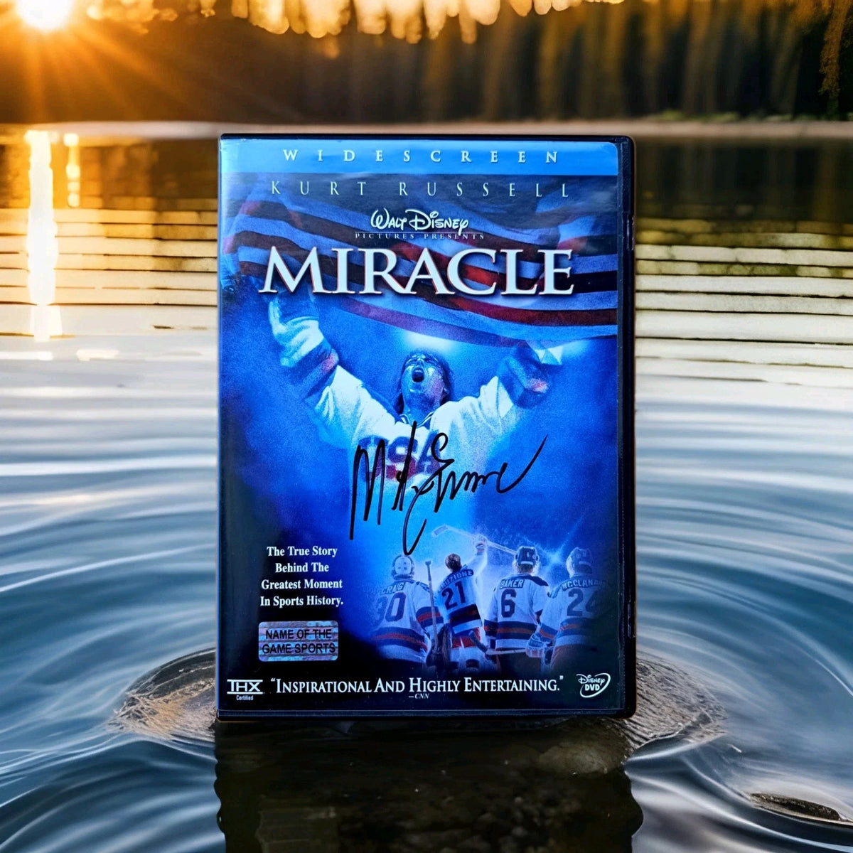Mike Eruzione Signed Miracle Two-Disc DVD — photo 1