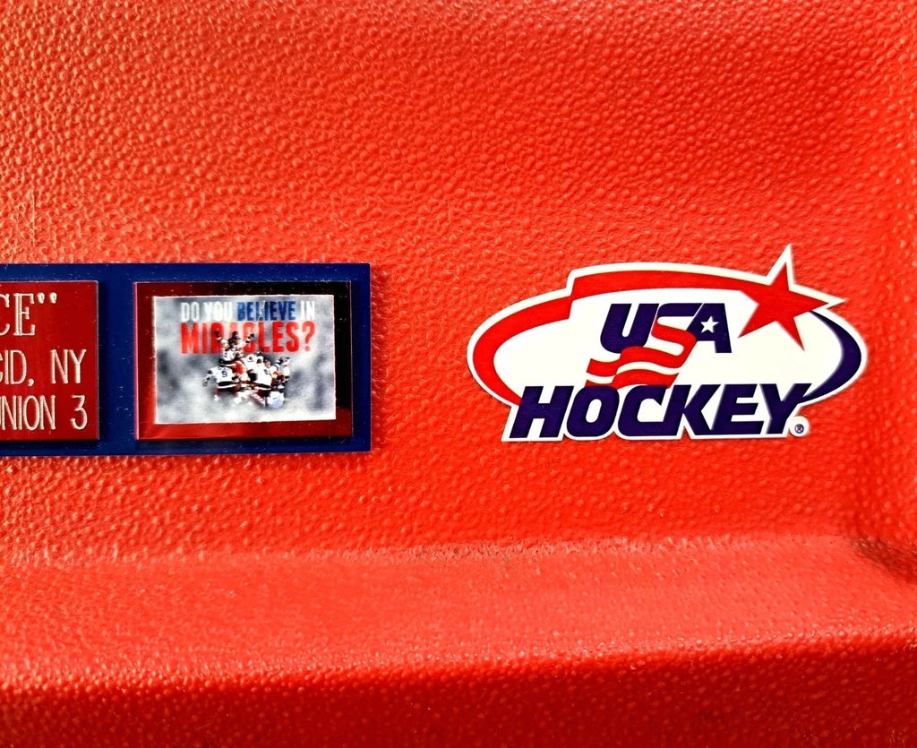 Herb Brooks Arena Seat Back Signed by 11 Miracle on Ice Team Members — photo 6