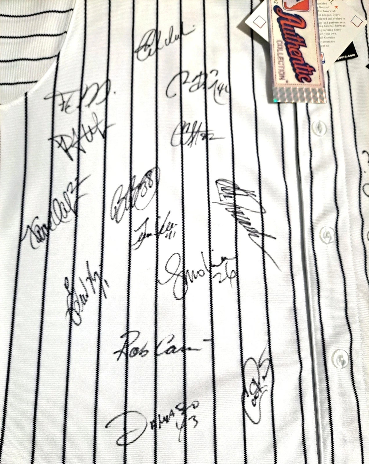 NY Yankees 2009 Team Signed Inaugural Season Jersey 2009 World Series Champions! — photo 4