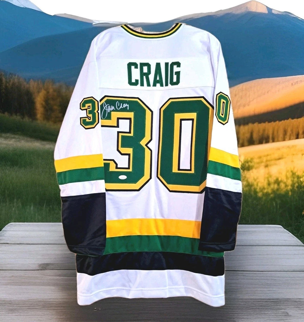 Jim Craig Signed Minnesota North Stars Jersey — XL, JSA — photo 2