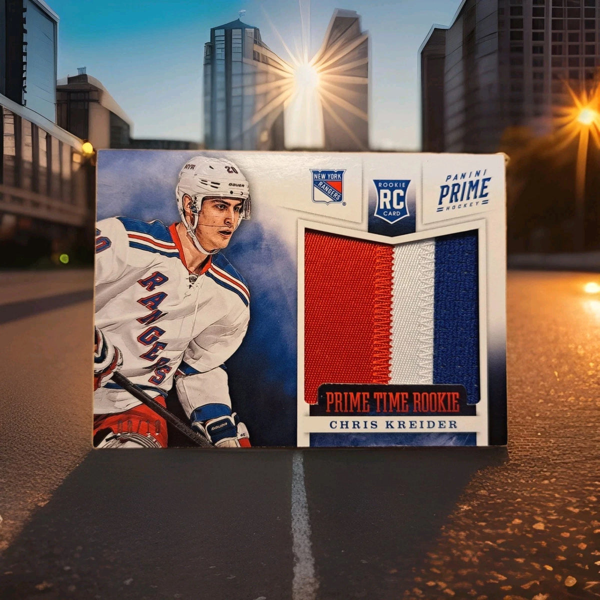 Chris Kreider Panini Prime Time Rookie Three-Color Patch — 8/10 — photo 1