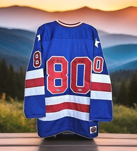 Miracle On Ice Vintage Signed K1 Jersey Harrington ● Schneider (Coneheads) 1980