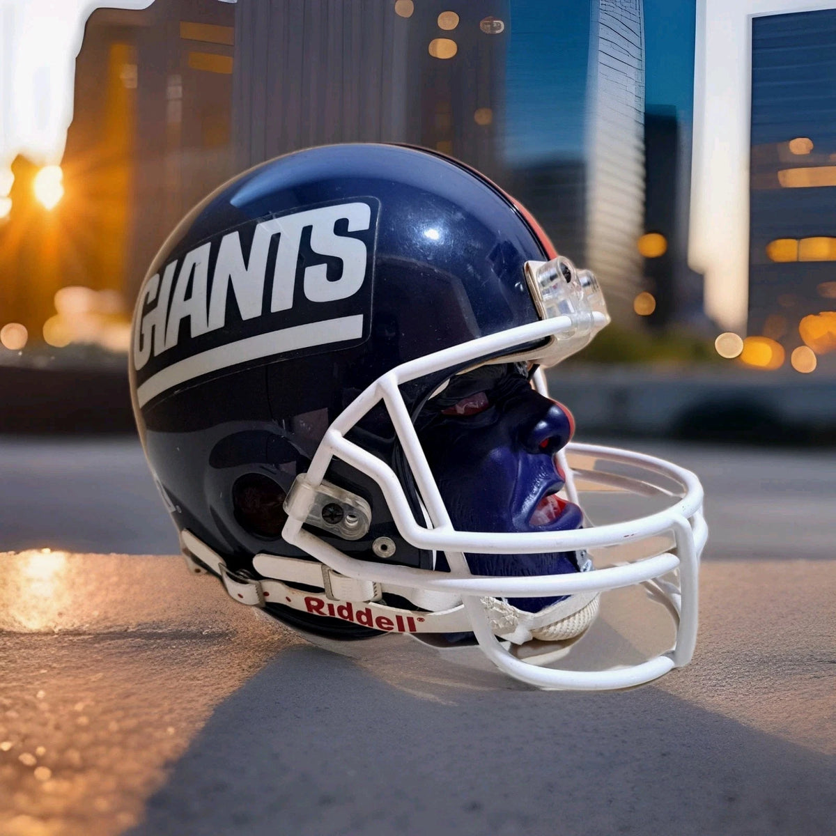 Vintage New York Giants Riddell Authentic VSR-2 Full Size Game Football Helmet — photo 3