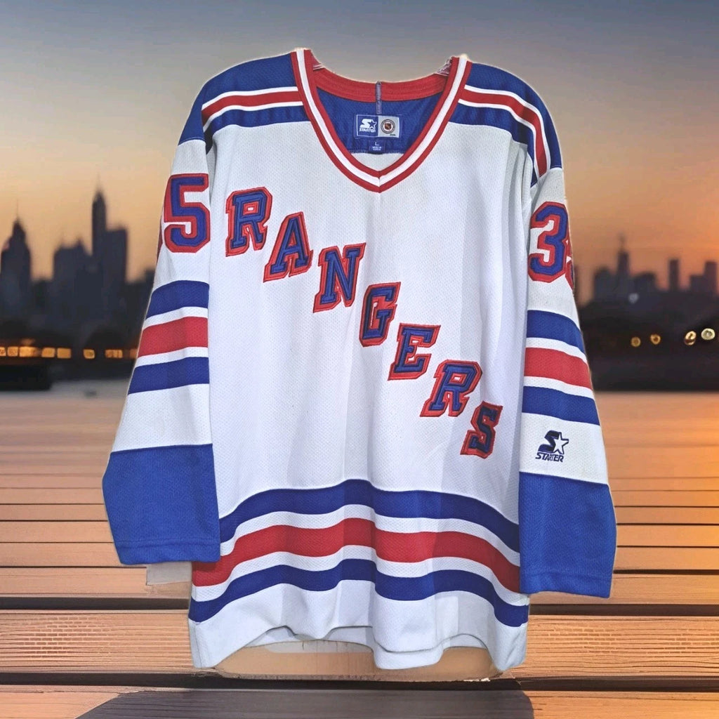 New York Rangers Mike Richter Vintage Signed 1994 Starter Hockey Jersey — photo 3