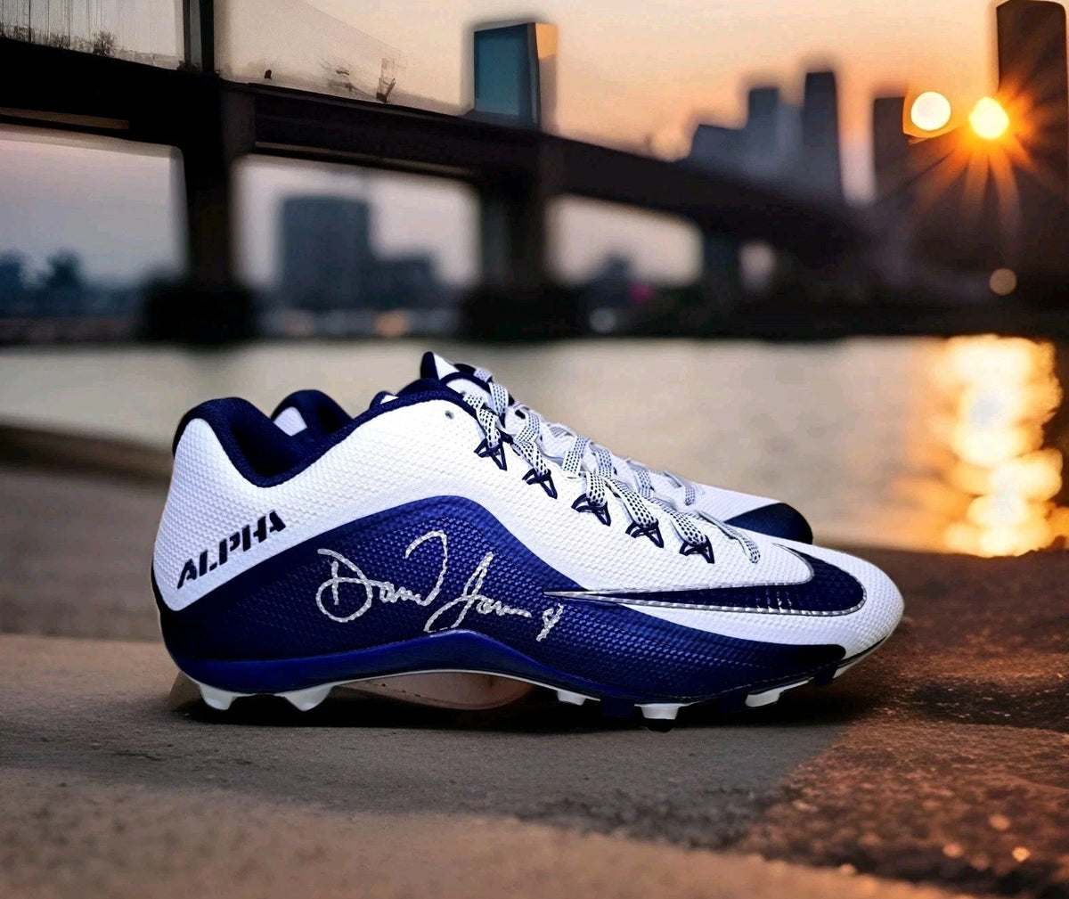 Daniel Jones Signed Nike Cleats NY Giants Indianapolis Colts JSA Authentication — photo 3