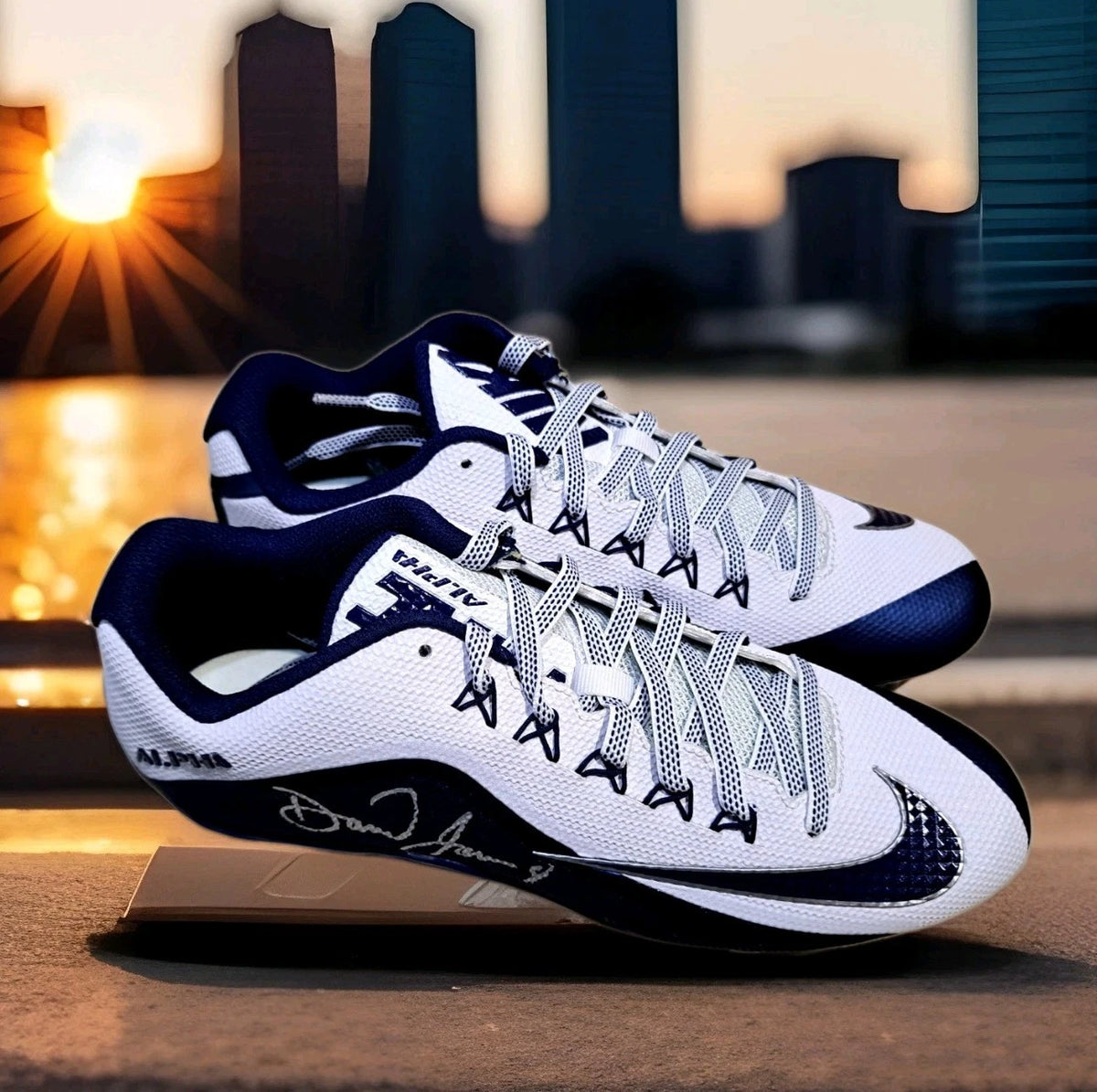 Daniel Jones Signed Nike Cleats NY Giants Indianapolis Colts JSA Authentication — photo 5