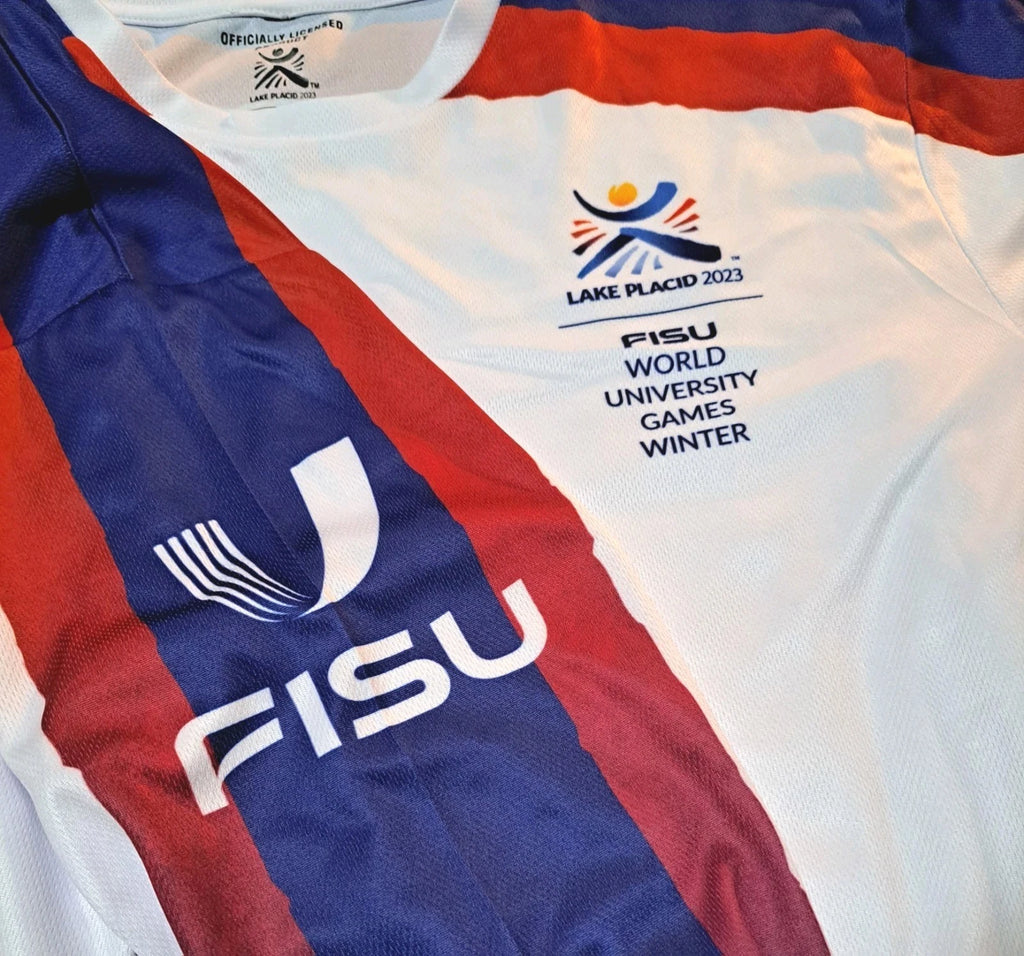 Lake Placid 2023 FISU Winter World University Games Dri-Fit Shirt — Size Large — photo 3