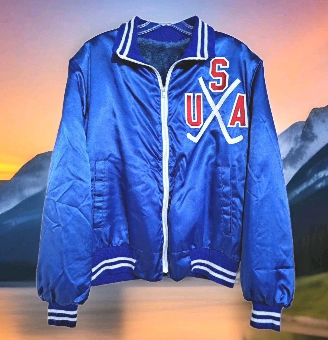 CCM 1979–80 USA Hockey Double-Stick Jacket — Seller-Attributed Team Issue — photo 1