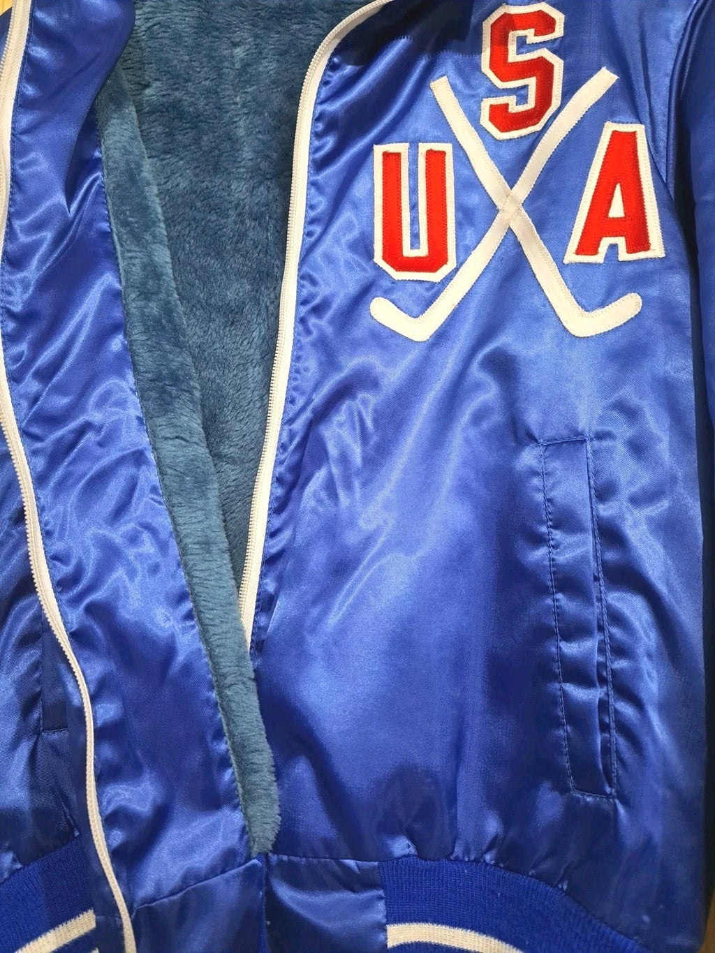 CCM 1979–80 USA Hockey Double-Stick Jacket — Seller-Attributed Team Issue — photo 3