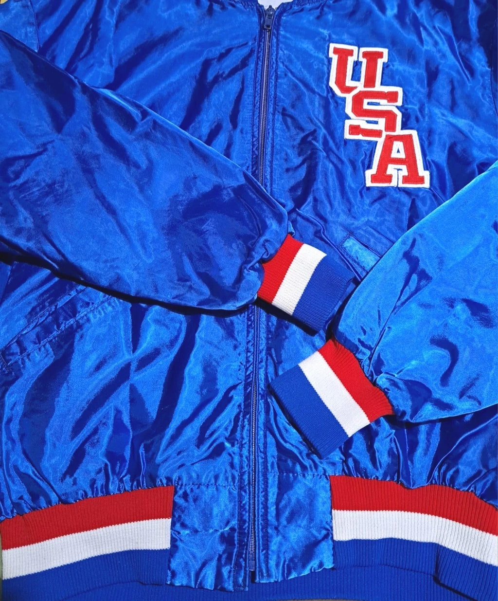 Vintage USA Hockey Jacket — Seller-Attributed 1980 CCM, Untagged — photo 3