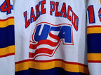 Vintage Lake Placid Police Department USA Hockey CCM Jersey — No. 14 — photo 4