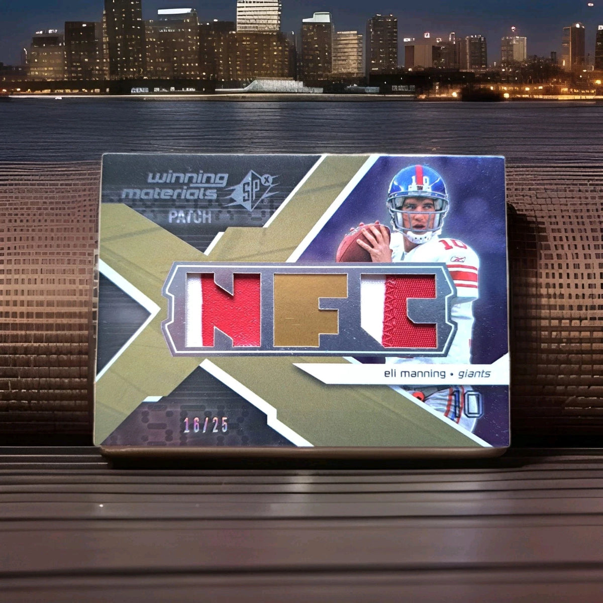 Eli Manning 2008 Upper Deck SPx Winning Materials — 16/25 — photo 1