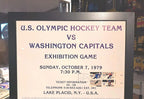 1979 USA Hockey vs. Washington Capitals Framed Cardboard Poster — photo 2