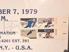 1979 USA Hockey vs. Washington Capitals Framed Cardboard Poster — photo 3