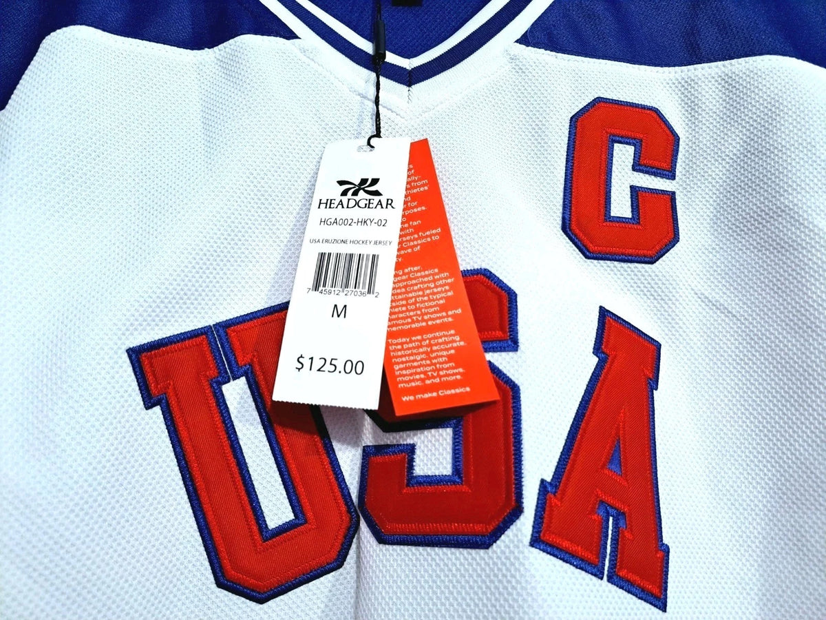 Miracle On Ice Mike Eruzione Headgear Classics 1980 USA Hockey Jersey — Men's M — photo 4