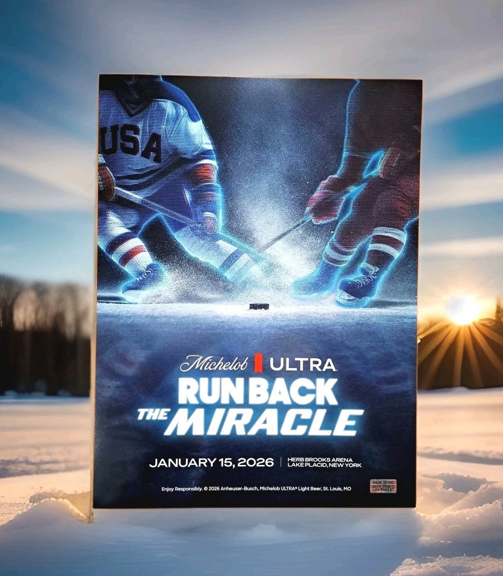 Run Back the Miracle Event Poster — Herb Brooks Arena, January 15, 2026