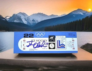 Miracle On Ice Jack O'Callahan Signed Run Back The Miracle Ticket Exclusive
