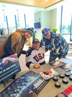Sandy Caligiore Signed Herb Brooks Statue Puck — The Boys of ’80 — photo 14