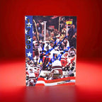 Miracle On Ice Sandy Caligiore Signed PROMO card "The Boys of '80"