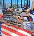 Miracle On Ice Sandy Caligiore Signed insc 8x10 "The Boys of '80" WNBZ- LP RARE! — photo 2