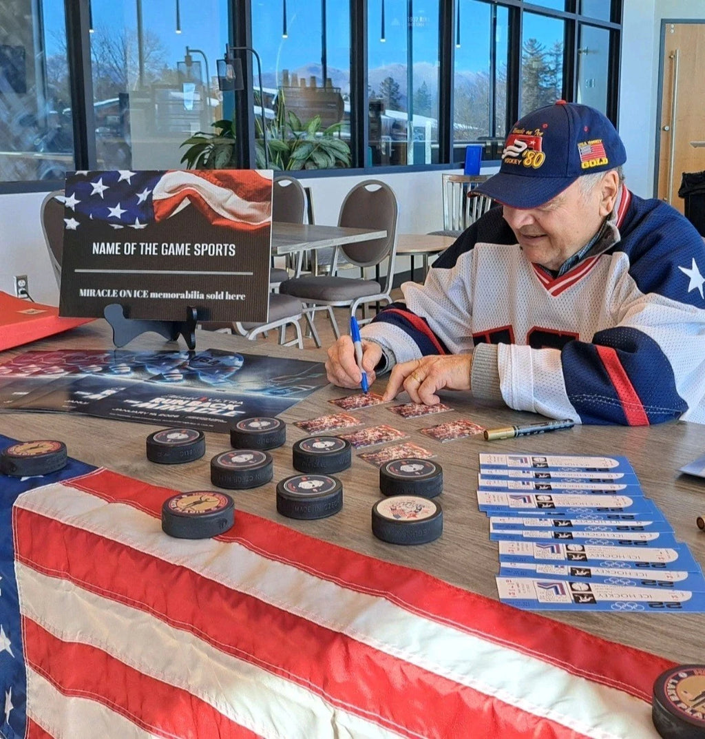 Sandy Caligiore Signed USA Hockey Jersey — The Boys of ’80 — photo 2