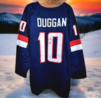 Meghan Duggan Signed USA Hockey Jersey — 2018 Gold, JSA — photo 1