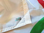 1980 Lake Placid Olympic Village Flag — NYL-GLO, 62×34½ inches — photo 4