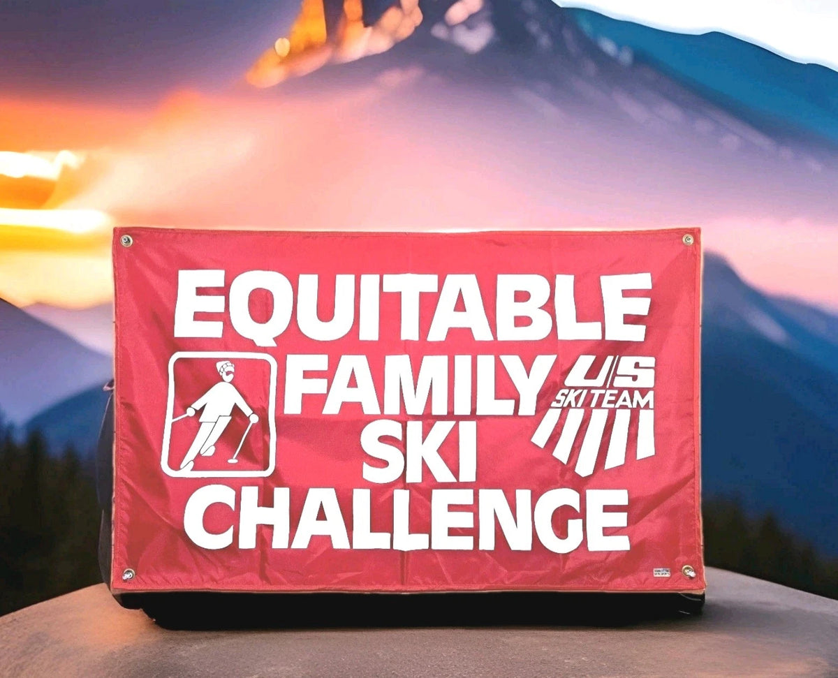 2002 US Olympic Ski Team Family Ski Challenge Gate Flag — Whiteface — photo 2