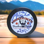 Miracle on Ice Fantasy Camp Multi-Signed Hockey Puck — photo 1