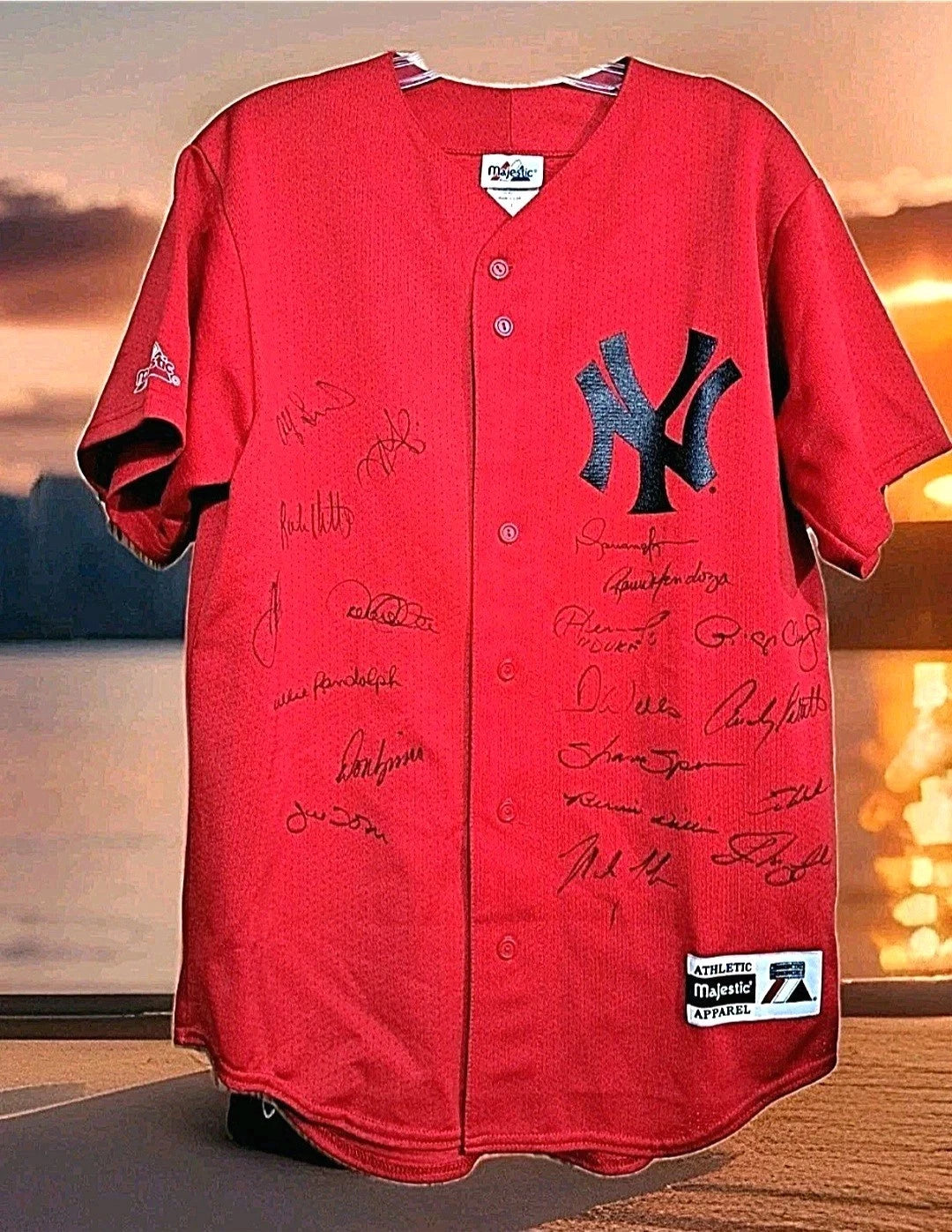 New York Yankees Team Signed Jersey 99 World Series Champions