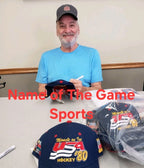 Mark Wells Signed Herb Brooks Signature Series USA Hockey Cap — photo 2