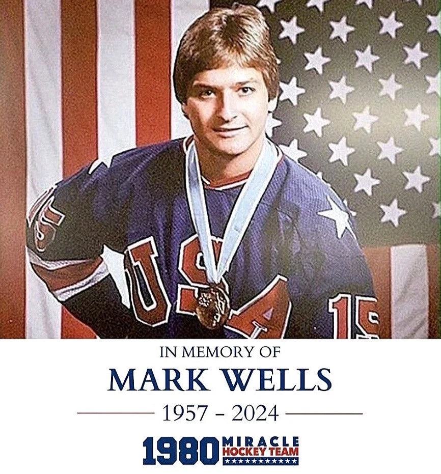 Mark Wells Signed Herb Brooks Signature Series USA Hockey Cap — photo 6