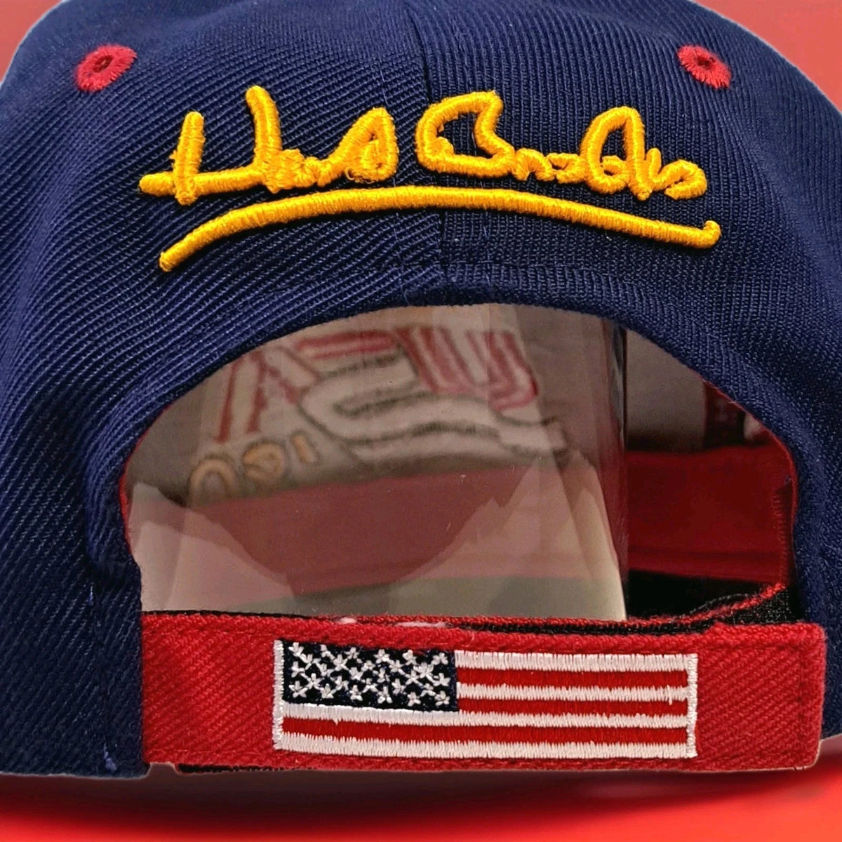 Mark Wells Signed Herb Brooks Signature Series USA Hockey Cap — photo 9