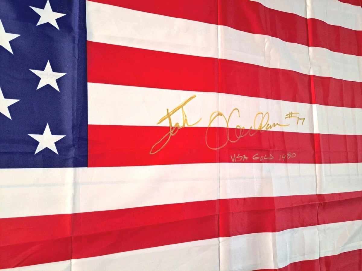 Jack O’Callahan Signed American Flag — 60×36 inches — photo 3