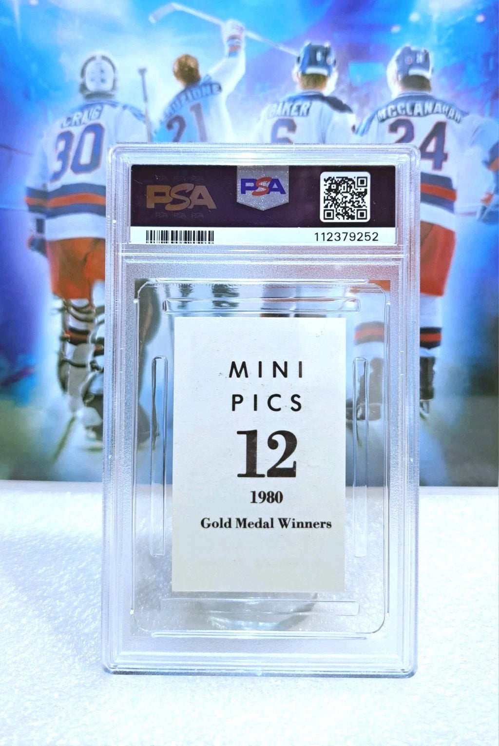Mark Pavelich 1980 USA Hockey Mini Pics #12 — PSA 5 — photo 2
