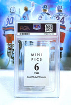 Jack O’Callahan 1980 USA Hockey Mini Pics #6 — PSA 8 — photo 2