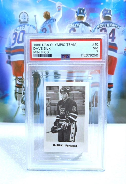 Dave Silk 1980 USA Hockey Mini Pics #10 — PSA 7 — photo 1
