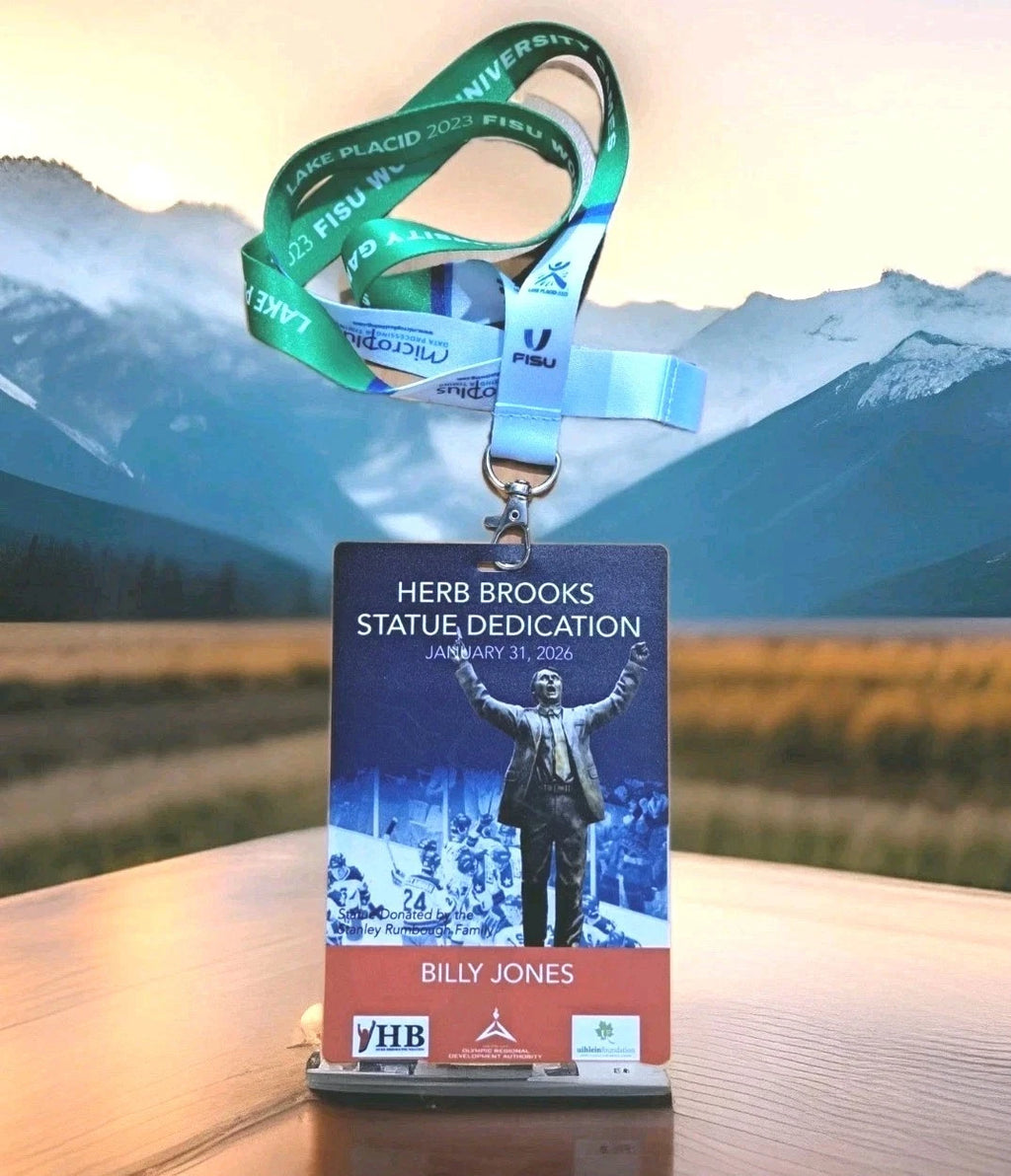 Herb Brooks Statue Unveiling VIP Credential — Billy Jones, 2026 — photo 1