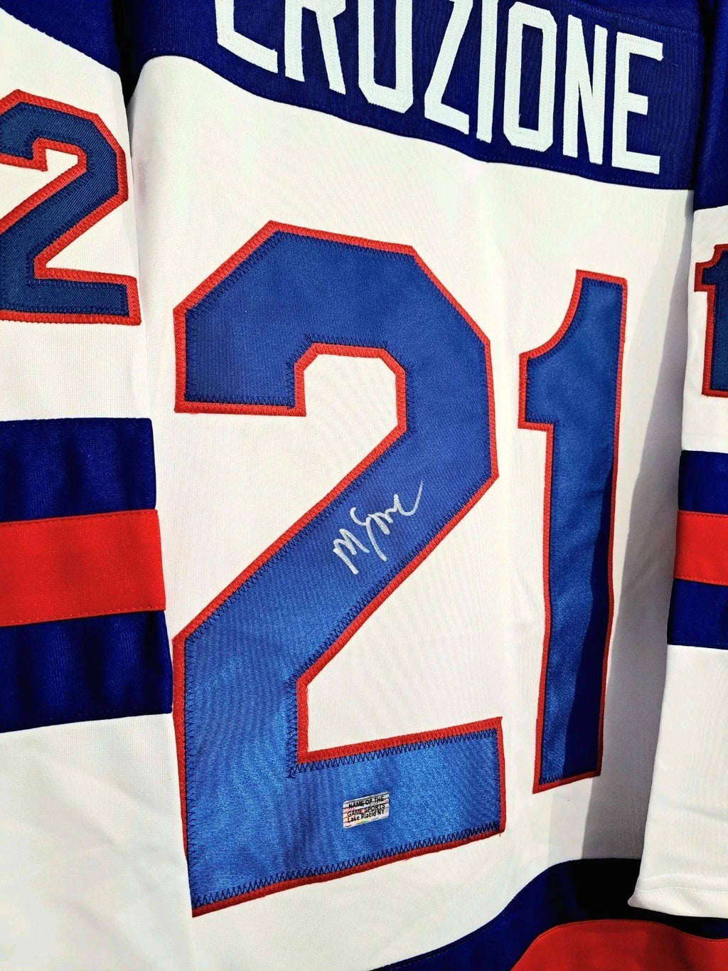 Miracle On Ice Mike Eruzione Signed 1980 USA Hockey Jersey Lake Placid Hologram — photo 3