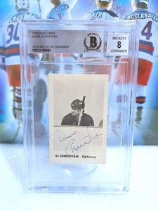 Miracle On Ice Dave Christian Signed 1980 USA Hockey Mini Pics 🇺🇸 Beckett