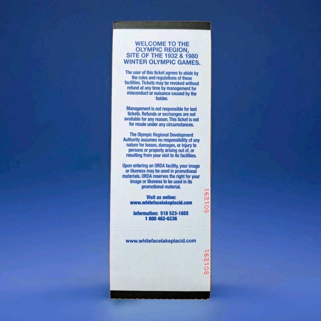 Miracle On Ice 35th Anniversary Event Used Herb Brooks Arena Ticket Flag Program — photo 4