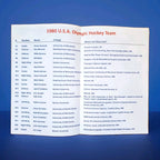 Miracle On Ice 35th Anniversary Event Used Herb Brooks Arena Ticket Flag Program — photo 5