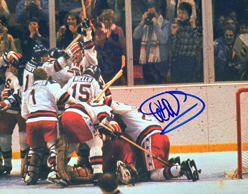 Al Michaels Signed 8×10 Photograph — Miracle on Ice — photo 2