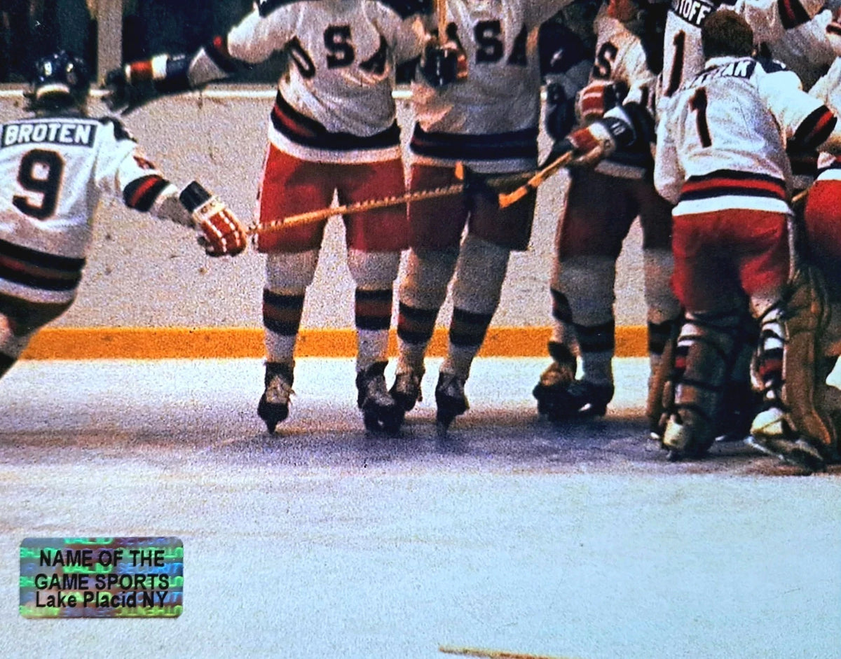 Al Michaels Signed 8×10 Photograph — Miracle on Ice — photo 4