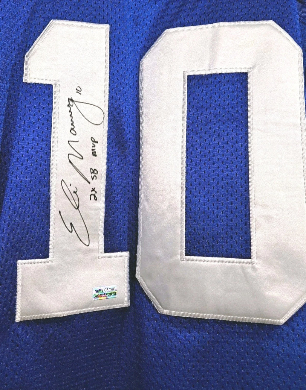 Eli Manning NY Giants Signed Reebok On-Field Jersey Inscribed 2X SB MVP size 52 — photo 3
